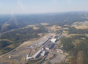 Blick auf Nürburgring in der Eifel