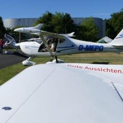 Abflugbriefing in Bonn-Hangelar kurz vor dem Start