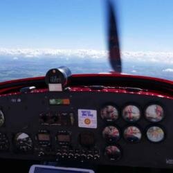 Cockpitsicht aus MEDU auf Konvektioinsniveau