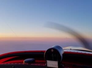 Kurz vor Sonnenutergang Richtung Koblenz aus der MEDU
