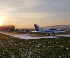 Parkposition MEDU in Koblenz kurz vor Sunset im Winter