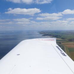 Queren der Nordseeküste vor Langeoog