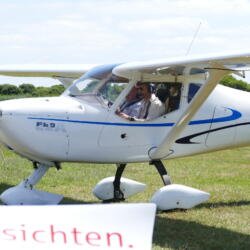 Flieger abstellen nach Landung auf Langeoog