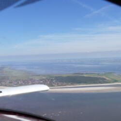 Insel Langeoog nach dem Abflug aus der MEDU