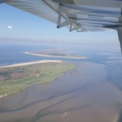 Insel Baltrum nach Abflug von Langeoog aus MEPO