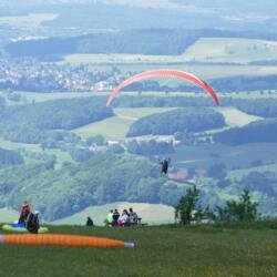 Gleitschirmflug auf der Wasserkuppe