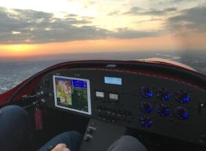 Cockpitsicht aus D-MFOG über Bonn